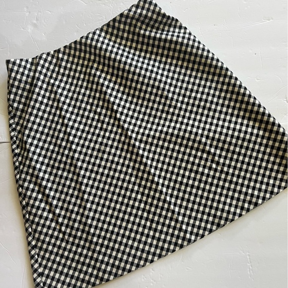 Karen Kane Black and White Checked Mini Skirt Size Medium A-line - Picture 16 of 16